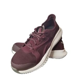 Reebok Steel Toe Safety Shoes Burgandy Women’s Sz 8M ASTM F2413-18 F/I/C SD10